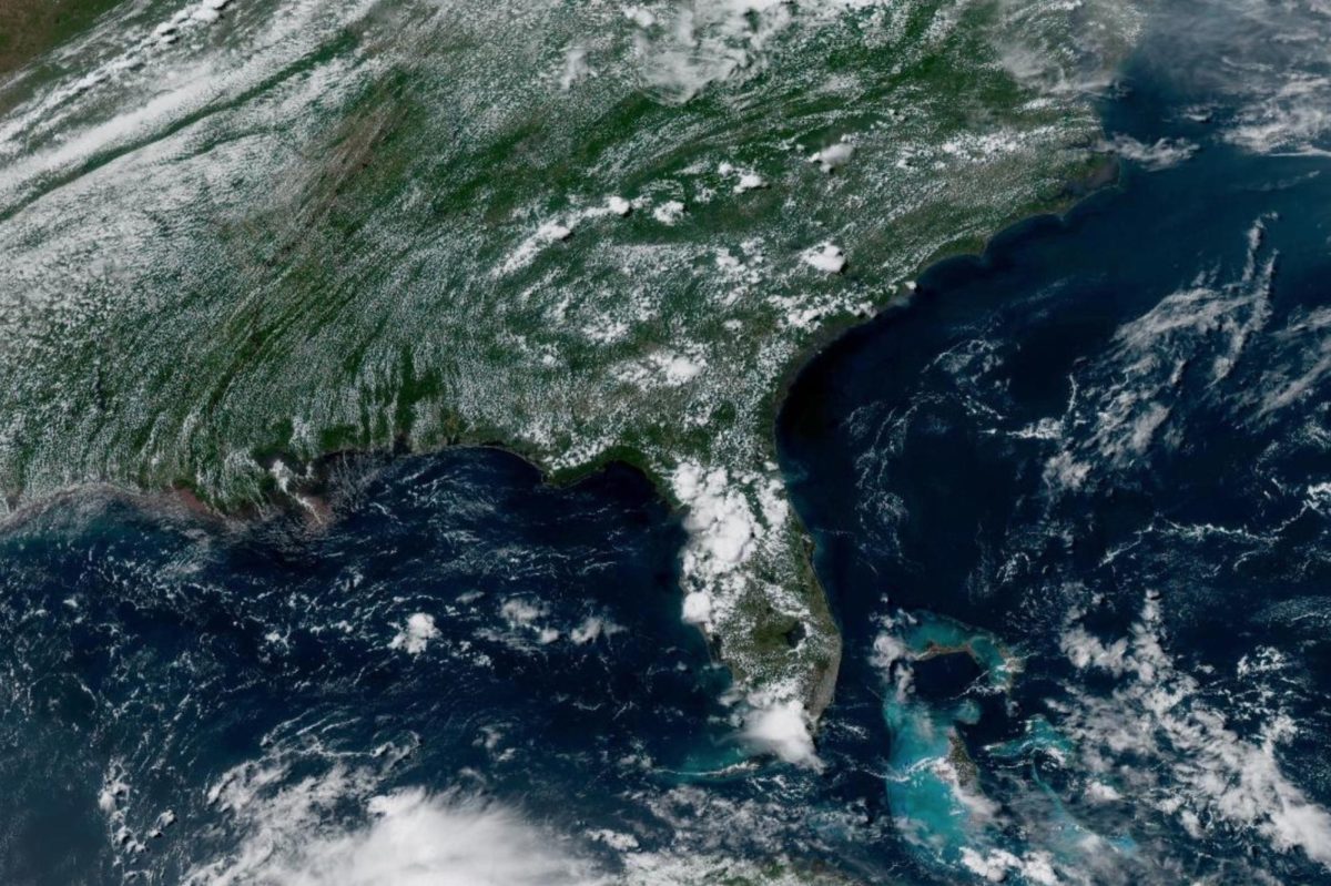 Satellite image of Florida.